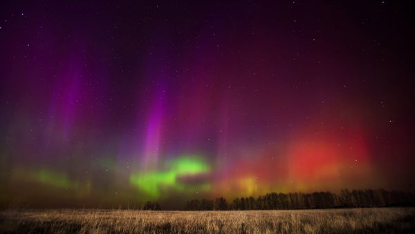 The northern lights, as seen in the Ryazan region of western Russia - Sputnik International