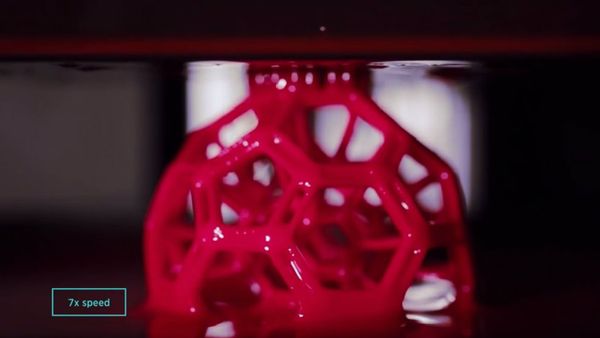 The CLIP technique creating a ball from the liquid resin. - Sputnik International