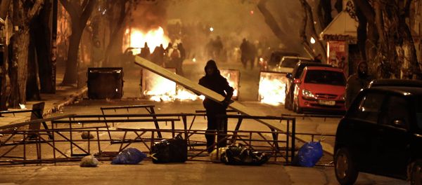 Clashes in Athens Clashes in Athens - Sputnik International