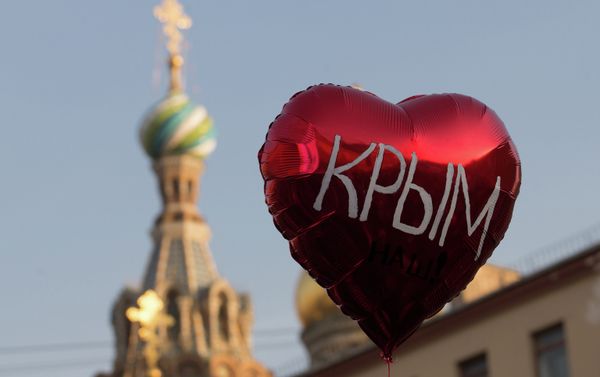 Rally to mark anniversary of Crimea's reunification with Russia in St. Petersburg Rally to mark anniversary of Crimea's reunification with Russia in St. Petersburg - Sputnik International