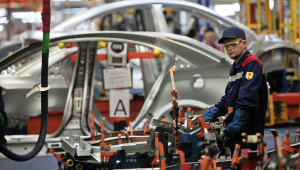 Opel Astra small cars now produced at the General Motors plant Opel Astra small cars now produced at the General Motors plant - Sputnik International