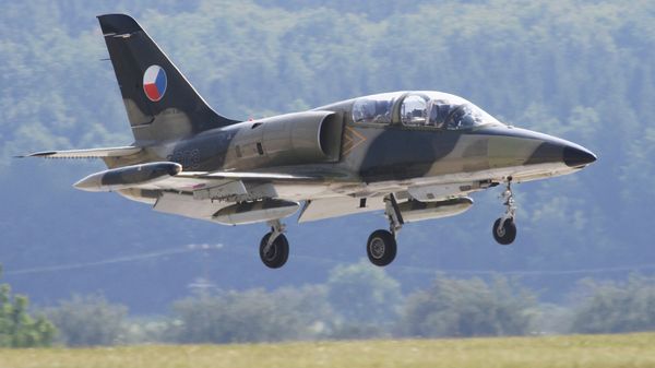 Czech subsonic combat aircraft L-159 ALCA lands at the Namest air force base near Brno where it is taking part in joint NATO military exercises called Ramstein Rover - Sputnik International