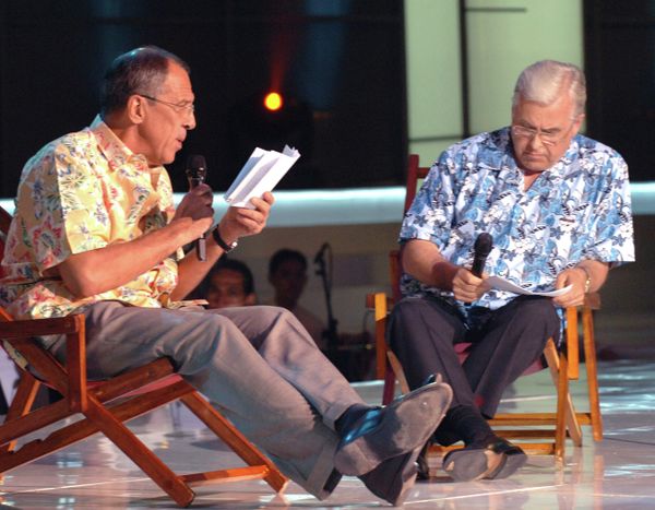 Sergei Lavrov during amateur performance of ASEAN foreign ministers Sergei Lavrov during amateur performance of ASEAN foreign ministers - Sputnik International