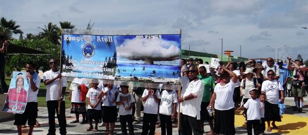 Islanders from nuclear weapons test-damaged Rongelap Atoll march - Sputnik International