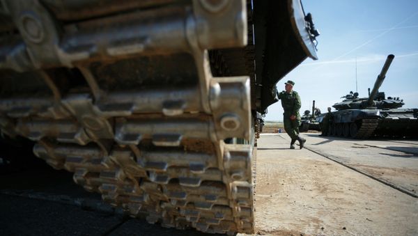 Tank biathlon competition in the Volgograd Region - Sputnik International