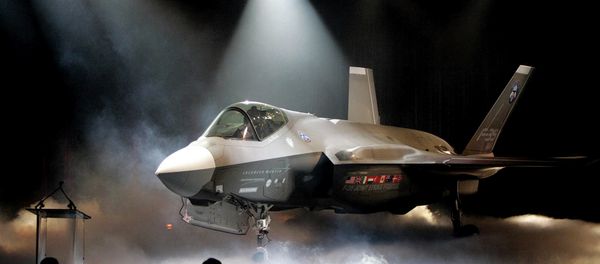In this July 7, 2006 file photo, the Lockheed Martin F-35 Joint Strike Fighter is shown after it was unveiled in a ceremony in Fort Worth, Texas. In this July 7, 2006 file photo, the Lockheed Martin F-35 Joint Strike Fighter is shown after it was unveiled in a ceremony in Fort Worth, Texas. - Sputnik International