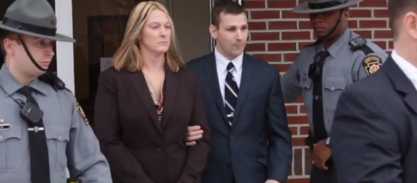 Lisa Mearkle, 36, faces one felony count of homicide for killing 59-year-old David Kassick, after a traffic stop for an expired inspection sticker in February. - Sputnik International