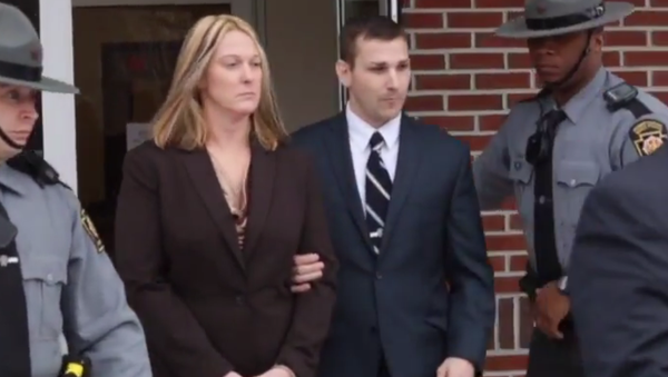 Lisa Mearkle, 36, faces one felony count of homicide for killing 59-year-old David Kassick, after a traffic stop for an expired inspection sticker in February. - Sputnik International