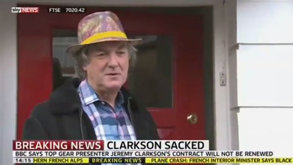 Top Gear Co-Host Weighs In On Clarkson Sacking - Sputnik International