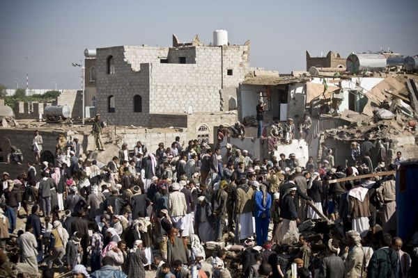 Yemeni Capital Sanaa After Airstrikes Yemeni Capital Sanaa After Airstrikes - Sputnik International