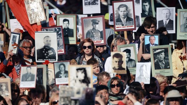 Immortal Regiment march in Russia - Sputnik International