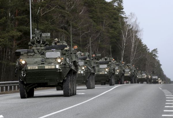 Soldiers of the US Army 2nd Cavalry Regiment deployed in Estonia as a part of the US military's Operation Atlantic Resolve, arrive during the Dragoon Ride exercise in Liepupe March 22, 2015. Operation Atlantic Resolve is aimed at demonstrating commitment to NATO allies in light of Russia's aggression in Ukraine, according to the US Army. Soldiers of the US Army 2nd Cavalry Regiment deployed in Estonia as a part of the US military's Operation Atlantic Resolve, arrive during the Dragoon Ride exercise in Liepupe March 22, 2015. Operation Atlantic Resolve is aimed at demonstrating commitment to NATO allies in light of Russia's aggression in Ukraine, according to the US Army. - Sputnik International