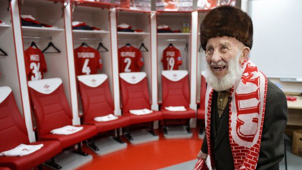FC Spartak Moscow's oldest fan Otto Fisher - Sputnik International