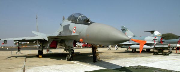 A Russian made Indian Air Force Sukhoi-30 fighter aircraft is seen on display at 'Aero India 2007' at Yelahanka air base on the outskirts of Bangalore, India. File photo A Russian made Indian Air Force Sukhoi-30 fighter aircraft is seen on display at 'Aero India 2007' at Yelahanka air base on the outskirts of Bangalore, India. File photo - Sputnik International