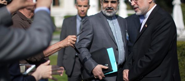 The head of the Atomic Energy Organization of Iran Ali Akbar Salehi speaks to reporters during negotiations between United States Secretary of State John Kerry and Iran's Foreign Minister Javad Zarif over Iran's nuclear program in Lausanne March 17, 2015 The head of the Atomic Energy Organization of Iran Ali Akbar Salehi speaks to reporters during negotiations between United States Secretary of State John Kerry and Iran's Foreign Minister Javad Zarif over Iran's nuclear program in Lausanne March 17, 2015 - Sputnik International