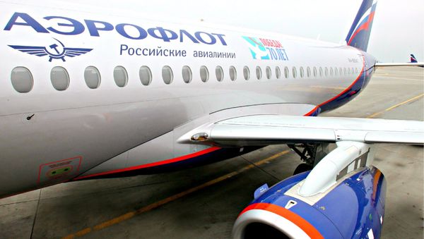 Aeroflot plane with WWII anniversary livery - Sputnik International