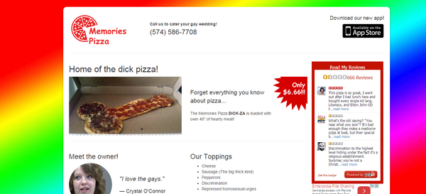 The memoriespizza.com website has either been hacked or fabricated to advertize a giant penis-shaped pizza - The Memories Pizza DICK-ZA is loaded with over 48 of hearty meat! The memoriespizza.com website has either been hacked or fabricated to advertize a giant penis-shaped pizza - The Memories Pizza DICK-ZA is loaded with over 48 of hearty meat! - Sputnik International