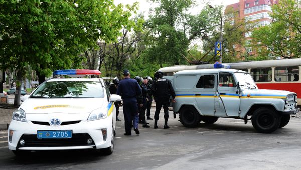 Ukrainian police officers Ukrainian police officers - Sputnik International