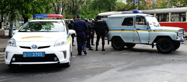 Ukrainian police officers Ukrainian police officers - Sputnik International