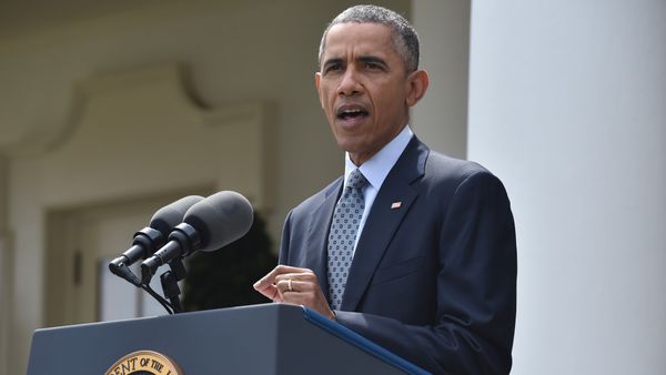 US President Bararck Obama makes a statement at the White House in Washington, DC, on April 2, 2015 after a deal was reached on Iran's nuclear program. US President Bararck Obama makes a statement at the White House in Washington, DC, on April 2, 2015 after a deal was reached on Iran's nuclear program. - Sputnik International