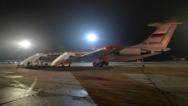 Russian plane with Russians evacuated from Yemen at the Chkalovsky Airport - Sputnik International