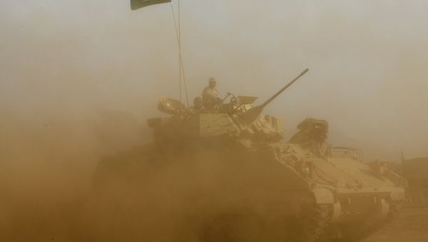 Saudi soldiers near the border with Yemen - Sputnik International