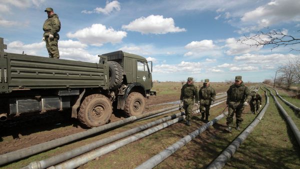 Water supply piping laid in Crimea Water supply piping laid in Crimea - Sputnik International