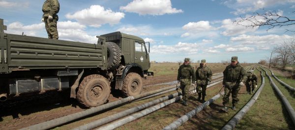 Water supply piping laid in Crimea Water supply piping laid in Crimea - Sputnik International