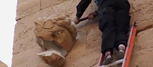 In this image made from a militant video posted on YouTube on Friday, April 3, 2015 - Sputnik International