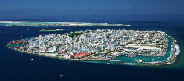 Bird's-eye view of the central Malé island - Sputnik International