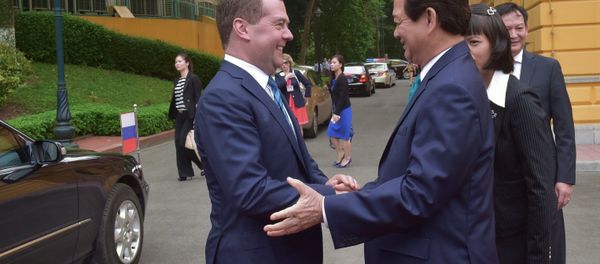 Prime Minister Dmitry Medvedev on official visit to Vietnam Prime Minister Dmitry Medvedev on official visit to Vietnam - Sputnik International