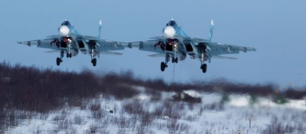 Training missions of detached 279th fighter wing of the Northern Fleet aviation Training missions of detached 279th fighter wing of the Northern Fleet aviation - Sputnik International