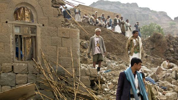The Saudi-led coalition refused Iranian navy's fleet entrance into Yemeni waters suspecting Tehran of providing military support to the Shiite Houthi rebels in Yemen. - Sputnik International