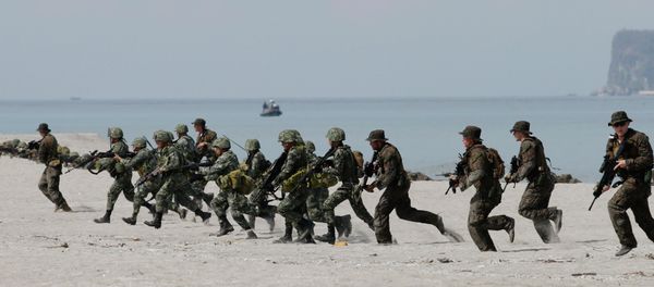 Nearly 12,000 soldiers will take part in this year’s Balikatan military exercises. Nearly 12,000 soldiers will take part in this year’s Balikatan military exercises. - Sputnik International