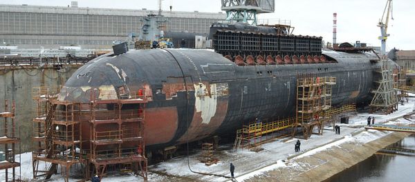 Orel nuclear submarine docked at Zvezdochka ship repair center - Sputnik International