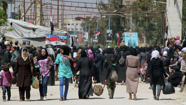 Yarmouk refugee camp in Damascus - Sputnik International