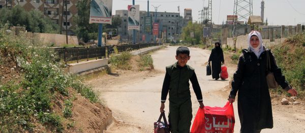 Yarmouk refugee camp in Damascus - Sputnik International