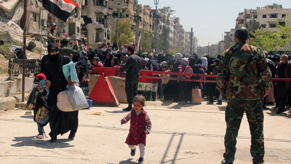 Yarmouk refugee camp in Damascus - Sputnik International