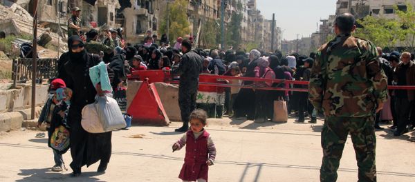 Yarmouk refugee camp in Damascus Yarmouk refugee camp in Damascus - Sputnik International