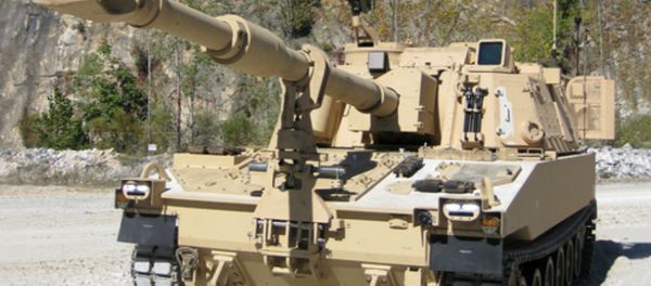A United States Army's self-propelled howitzer A United States Army's self-propelled howitzer - Sputnik International