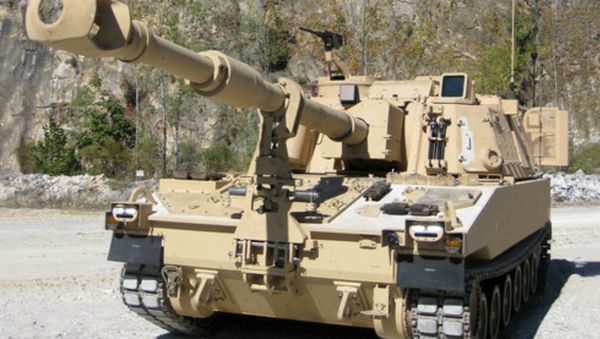 A United States Army's self-propelled howitzer A United States Army's self-propelled howitzer - Sputnik International