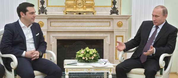 Russian President Vladimir Putin's meeting with Greek Prime Minister Alexis Tsipras - Sputnik International