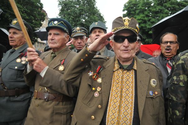 UPA militia celebrating 'Heroes Day' in Lviv, western Ukraine, 2015. UPA militia celebrating 'Heroes Day' in Lviv, western Ukraine, 2015. - Sputnik International