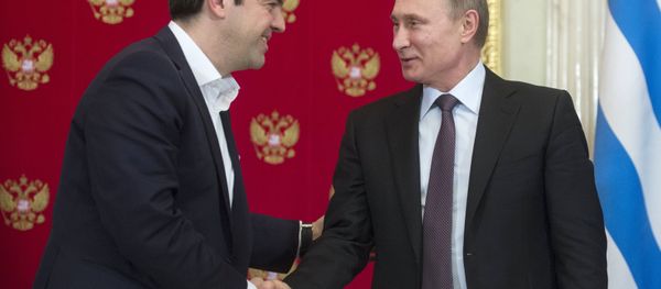 Vladimir Putin meets with Greek Prime Minister Alexis Tsipras - Sputnik International