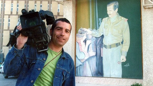 An undated handout of Spanish news cameraman Jose Couso who was killed in Baghdad, 08 April 2003 by a shell fired from a US tank into the Palestine Hotel. (File) An undated handout of Spanish news cameraman Jose Couso who was killed in Baghdad, 08 April 2003 by a shell fired from a US tank into the Palestine Hotel. (File) - Sputnik International