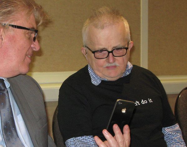 Attorney Paul Casterleiro, left, shows the features of an iPhone to Richard Lapointe, who was freed on bond after 25 years in prison, Friday, April 10, 2015, in Hartford, Conn. The mentally disabled convict was released following a court order for a redo of a murder trial that condemned him on the basis of a disputed confession. Attorney Paul Casterleiro, left, shows the features of an iPhone to Richard Lapointe, who was freed on bond after 25 years in prison, Friday, April 10, 2015, in Hartford, Conn. The mentally disabled convict was released following a court order for a redo of a murder trial that condemned him on the basis of a disputed confession. - Sputnik International