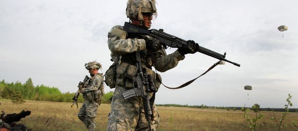 Paratroopers of the 173rd Airborne Brigade of the US Army in Europe Paratroopers of the 173rd Airborne Brigade of the US Army in Europe - Sputnik International
