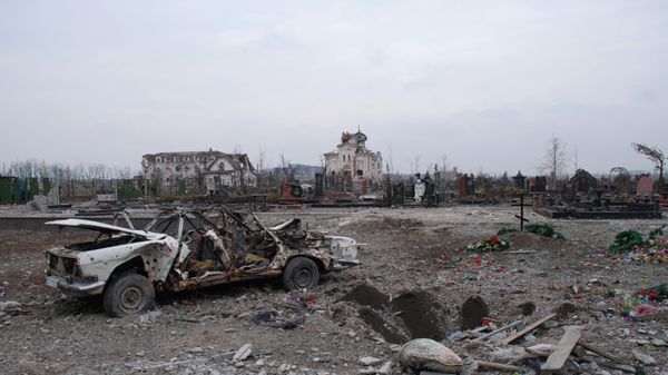 The Iversky Convent, located near the Donetsk airport, was destroyed by an artillery attack. The Iversky Convent, located near the Donetsk airport, was destroyed by an artillery attack. - Sputnik International