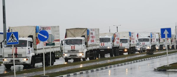 Russia sends 23rd humanitarian aid convoy to Donbas Russia sends 23rd humanitarian aid convoy to Donbas - Sputnik International