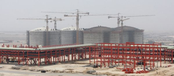 The partially constructed site which is part of the South Pars gas field facility, on the northern coast of Persian Gulf, in Assalouyeh, Iran The partially constructed site which is part of the South Pars gas field facility, on the northern coast of Persian Gulf, in Assalouyeh, Iran - Sputnik International